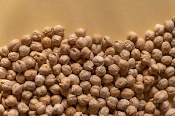 chick peas in close up shot