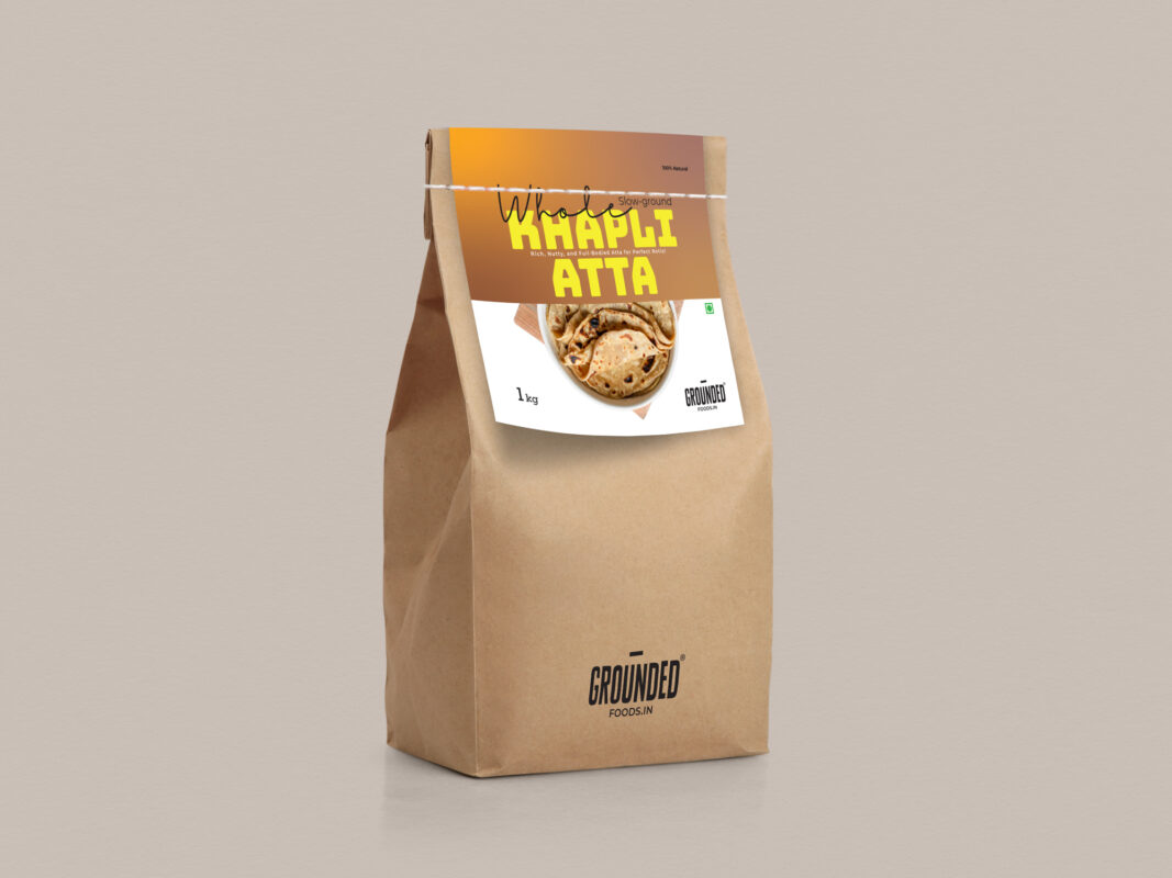 Grounded Food's Whole khapli Atta is perfect to enjoy your breakfast or dinner with. It is wholesome and nutritions compared to any Wheat.